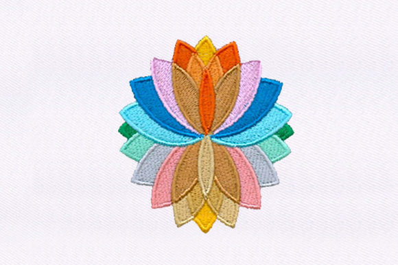 Colorful Flower Embroidery