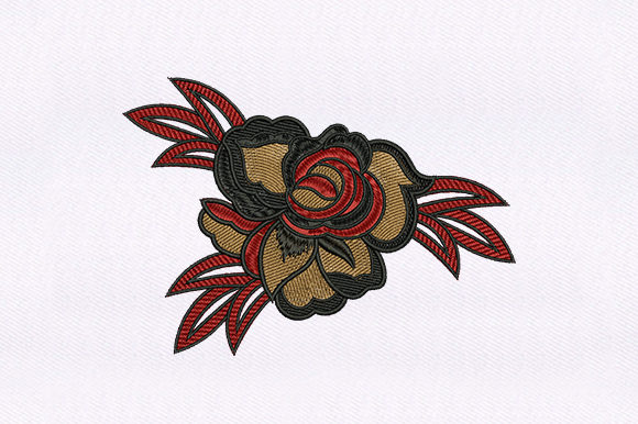 Goth Rose Flower Design