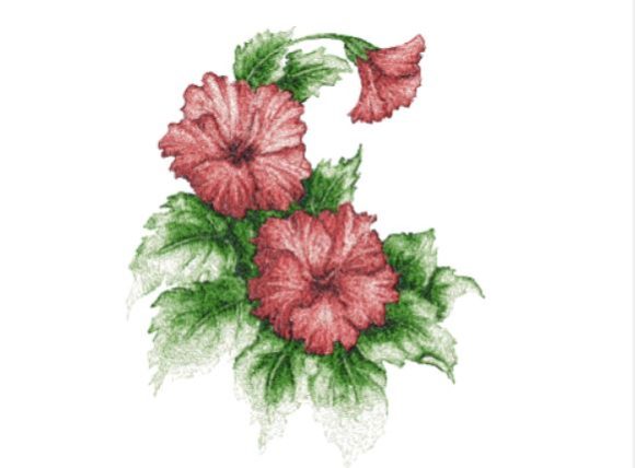 Hibiscus: A Seasonal Embroidery Gem